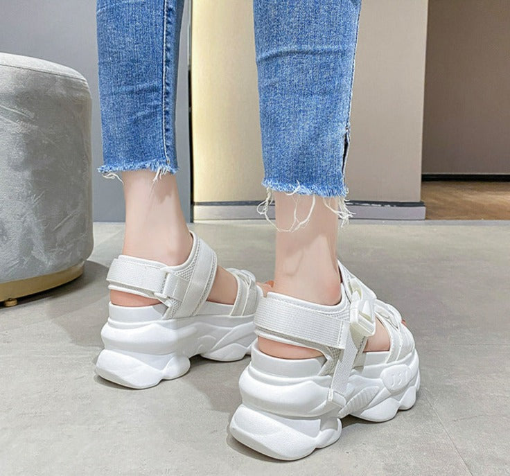 Women Chunky Wedges Platform High Heel Casual Sandals