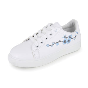Women Embroidery Vulcanized Sneakers Shoes