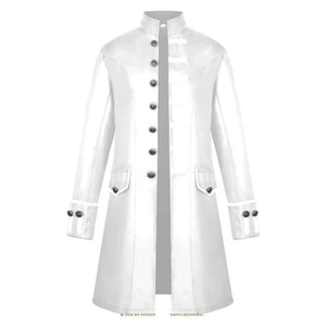Men Vintage Victoria Gothic Mid-length Coat