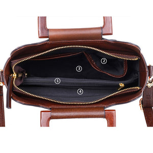 Women Embossed Butterfly Tote Retro Leather Vintage Bag