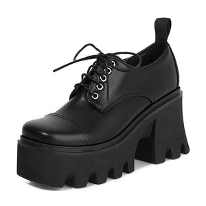 Women Harajuku Chunky Heel Light Gothic Shoes
