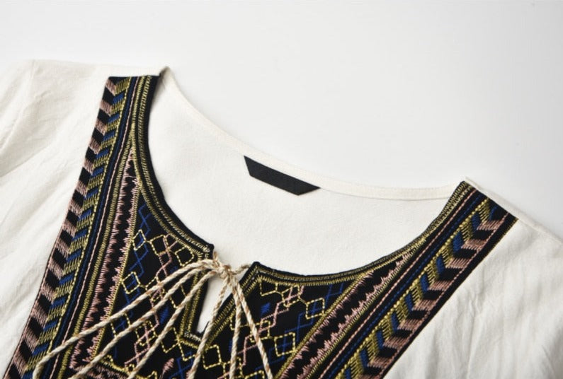 Women Embroidery Kaftan Abaya Dress