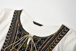 Women Embroidery Kaftan Abaya Dress