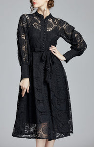 Women Vintage Celebrity-inspired Vestidos Lace Dress