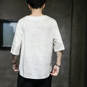 Men Embroidery Traditional Harajuku T-Shirt