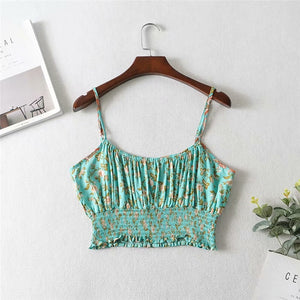 Women Bohemian Floral Print Two Piece Outfits Sets