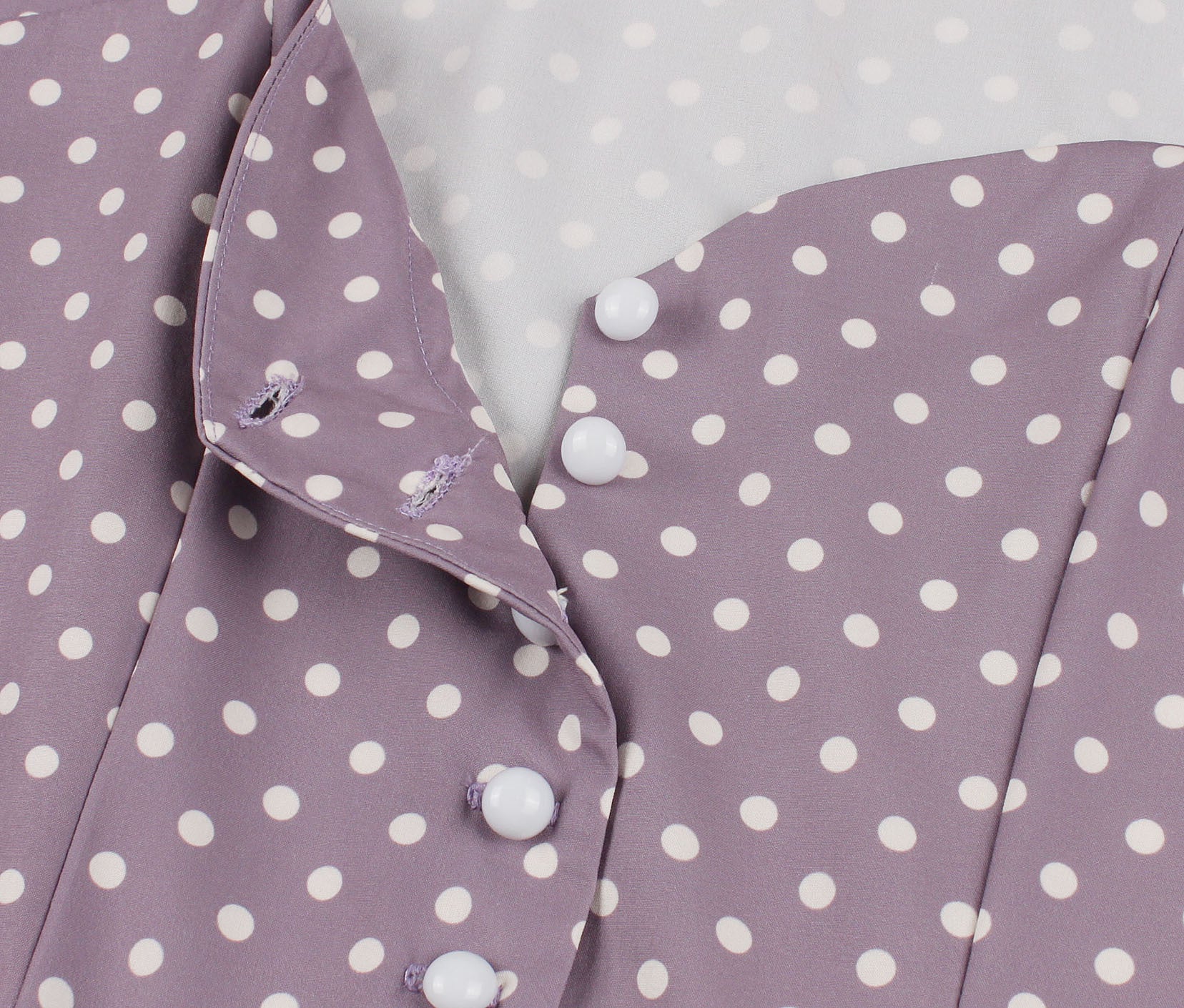 Women Sleeveless Polka Dots Print Vintage Dress