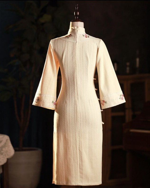 Women Vintage Cheongsam Slim Dress