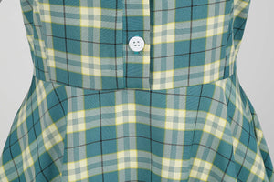 Women Retro Vintage Plaid Dress