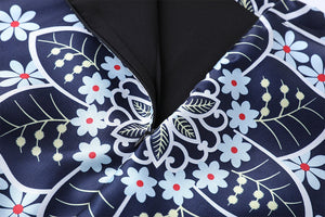Women Floral Short Straps Tops Slip & High Waist Pleated Skirt 2 Pcs Set