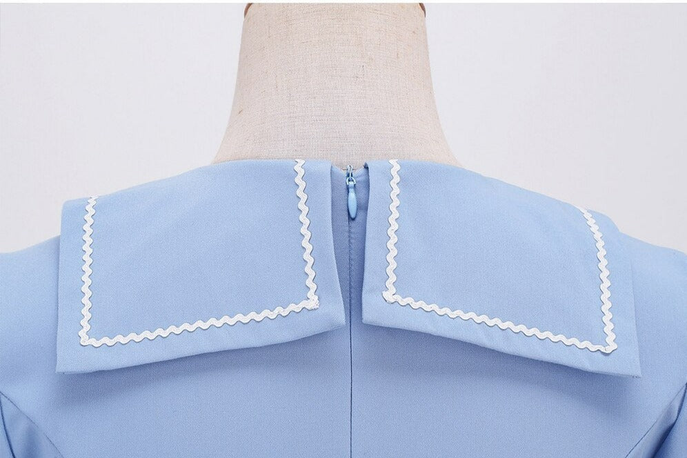 Women Retro Hepburn Vintage Swing A Line Dress