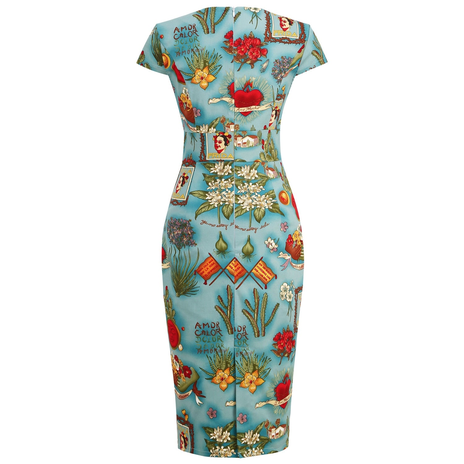 Women Floral Polka Dot Cotton Vintage Retro Dresses