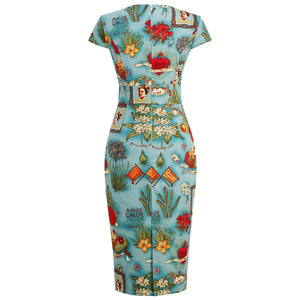 Women Floral Polka Dot Cotton Vintage Retro Dresses