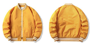 Men Cotton Casual Pilot Bomber Baseball Loose Jacket