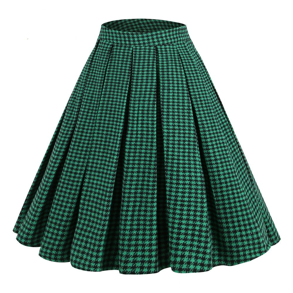 Women Retro Long Sleeve Vintage 2 Pcs Set