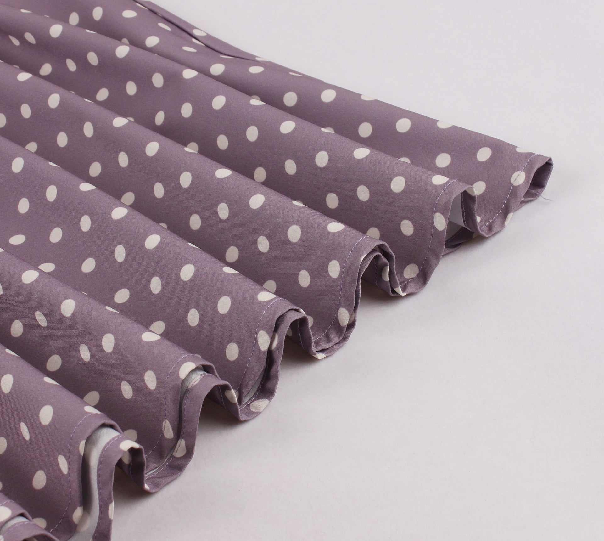 Women Sleeveless Polka Dots Print Vintage Dress