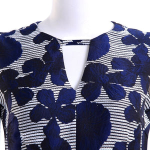 Women Floral Sleeveless Vestidos Jacquard Maxi Dress