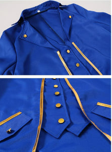 Men Gothic Steampunk Trench Vintage Medieval Victorian Costume