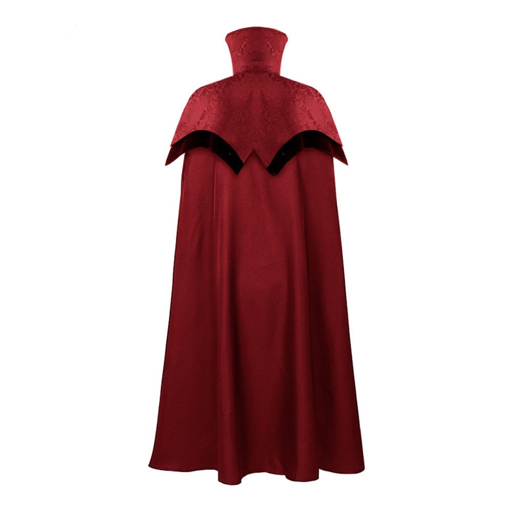 Unisex Gothic Long Cape Loose Stand Neck Stage Cloak