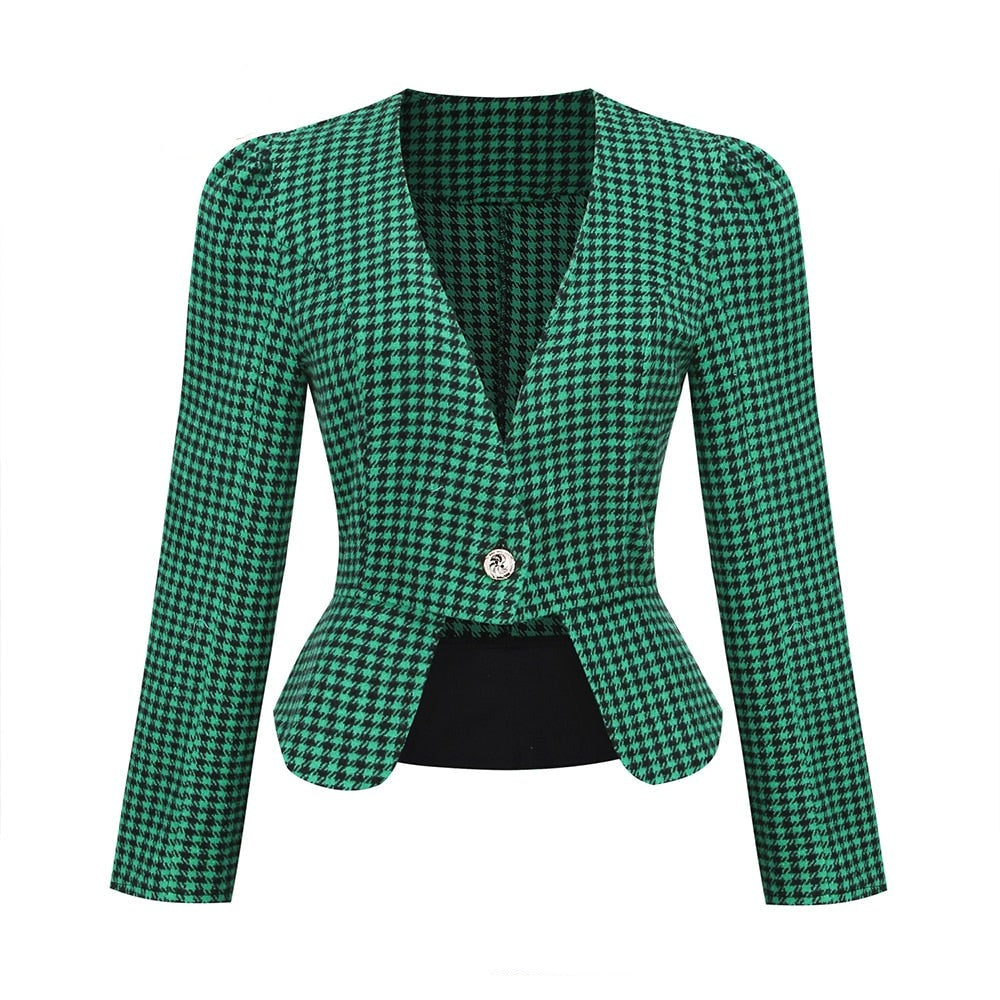 Women Retro Long Sleeve Vintage 2 Pcs Set