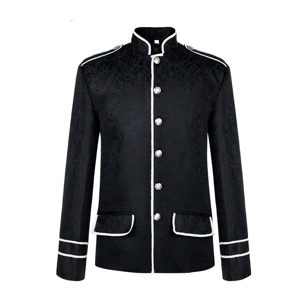 Men Steampunk Retro Vintage Gothic Blazer