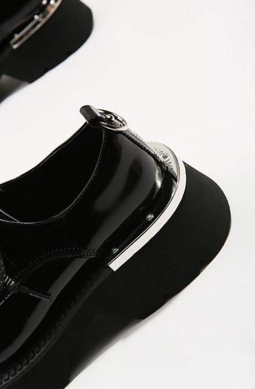 Women Retro Concise Mary Janes Platform British Style Shoes