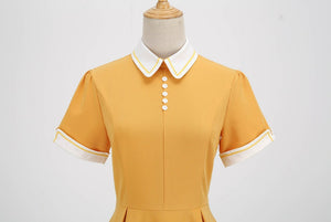 Women Retro Vintage Rockabilly Dress A Line Swing Dress