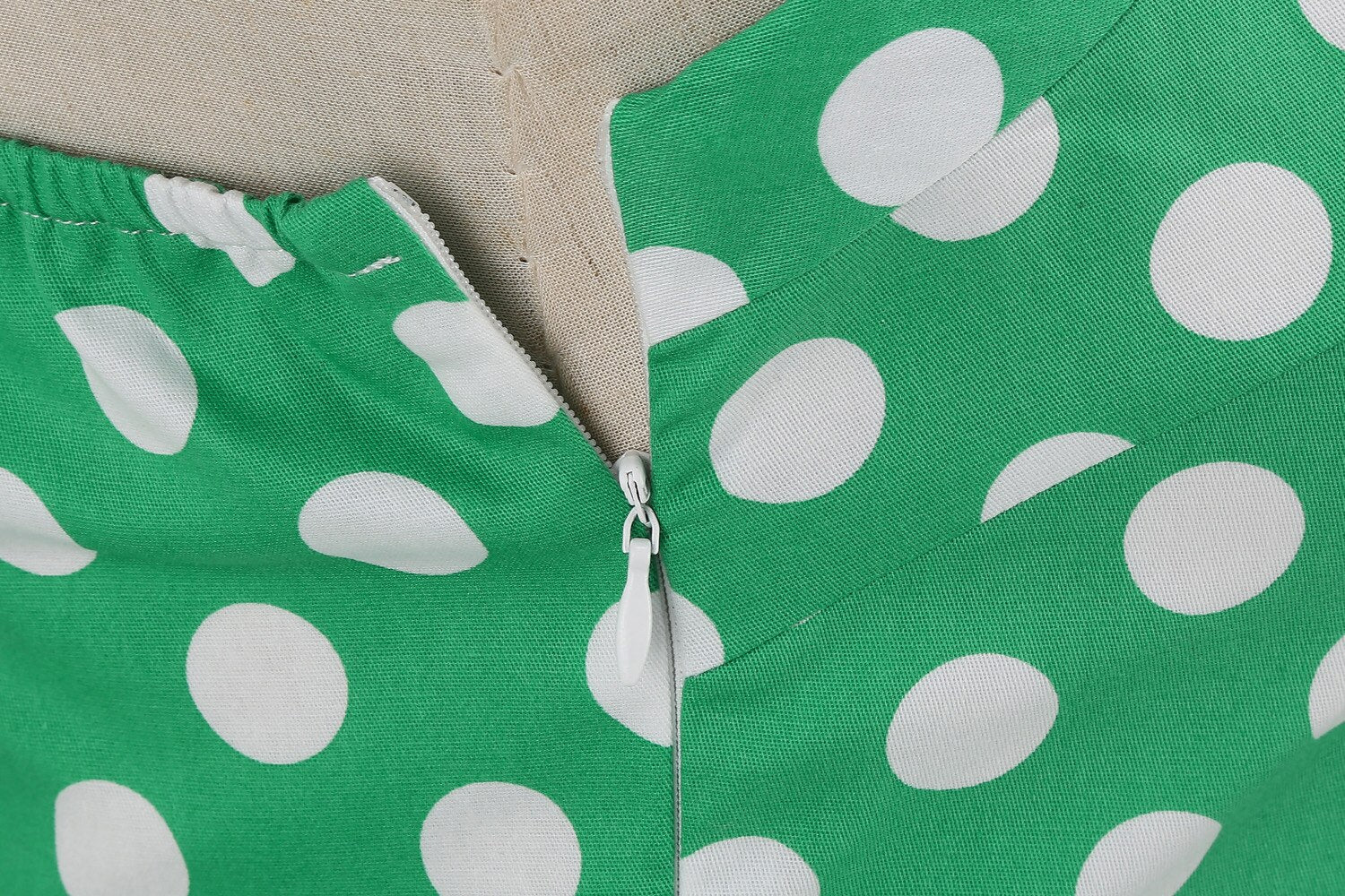Women Vintage Polka Dot Swing Robe Rockabilly Retro Dress