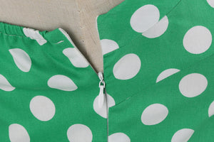 Women Vintage Polka Dot Swing Robe Rockabilly Retro Dress