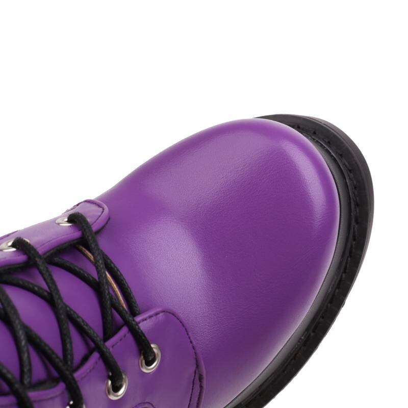 Woman Round Toe Wedges High Heel Platform Punk Casual Shoes