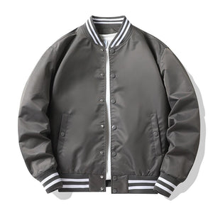 Men Cotton Casual Pilot Bomber Baseball Loose Jacket