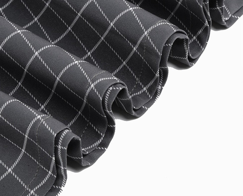Women Notched Collar Rockabilly Belted Vintage Dress