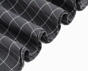 Women Notched Collar Rockabilly Belted Vintage Dress
