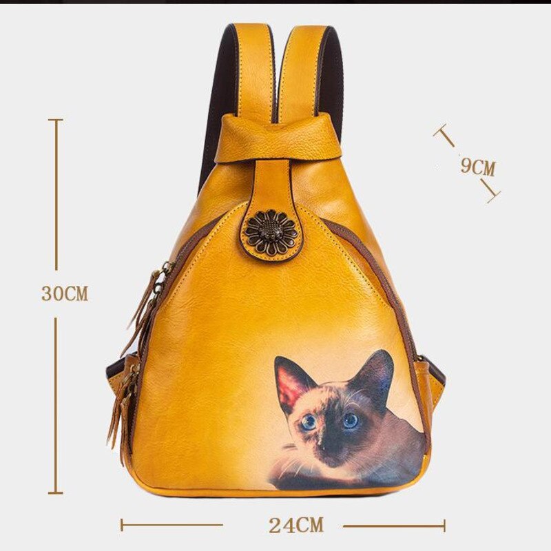 Women Vintage Retro Soft Cowhide Shoulder Bag