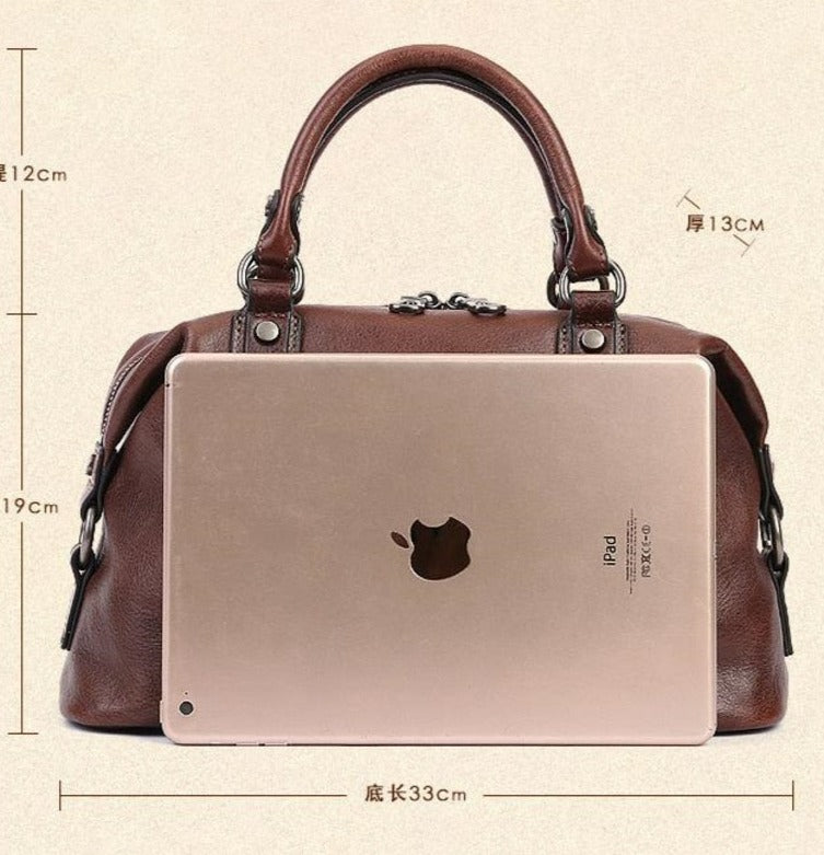 Women Retro Handmade Bohemian Genuine Leather Bags