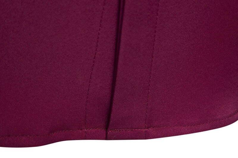 Men Embroidered Long Sleeve Slim Casual Shirt