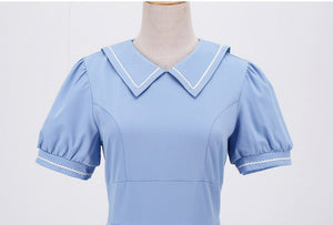 Women Retro Hepburn Vintage Swing A Line Dress