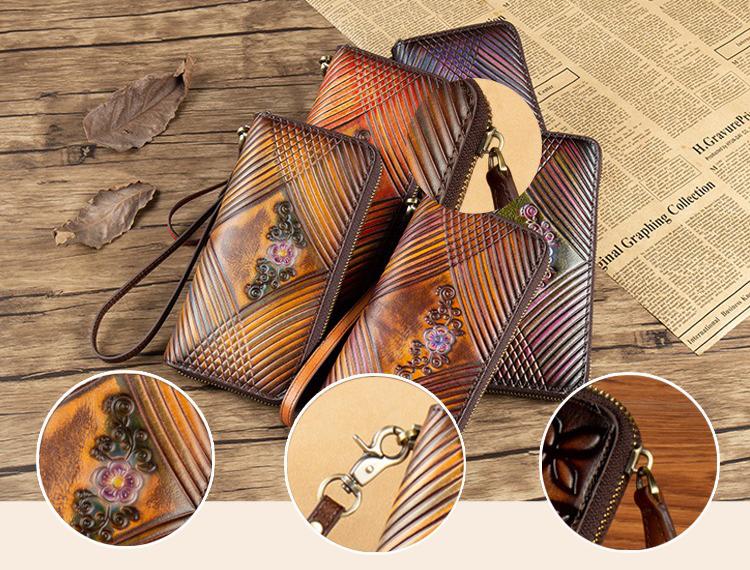 Women Vintage Genuine Leather Wallets