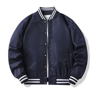 Men Cotton Casual Pilot Bomber Baseball Loose Jacket