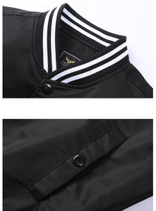 Men Cotton Casual Pilot Bomber Baseball Loose Jacket