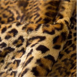 Women Leopard Coat Trench Fluffy Jacket