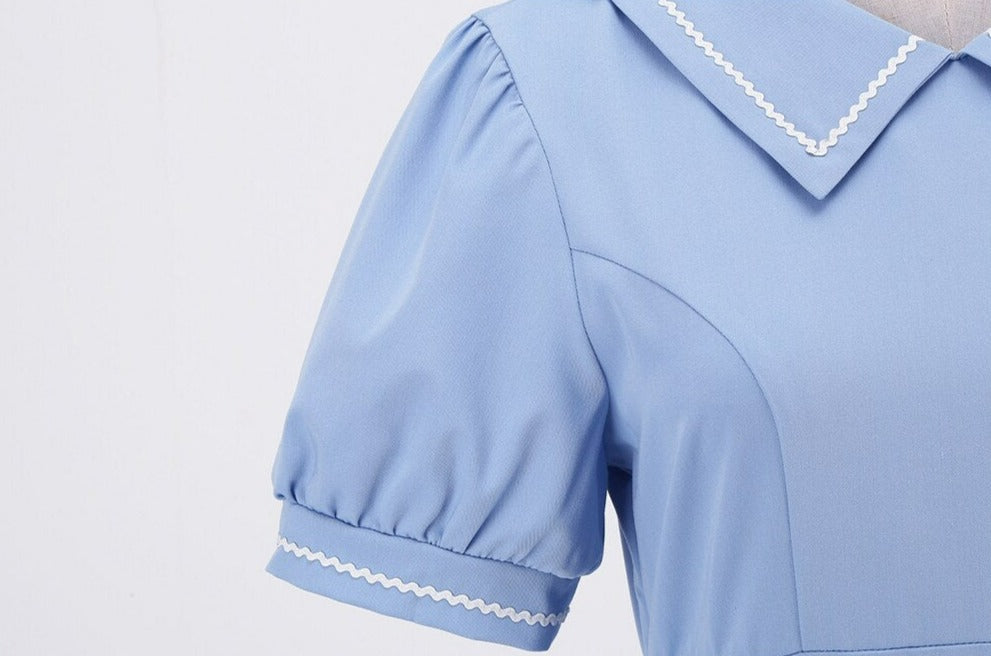 Women Retro Hepburn Vintage Swing A Line Dress