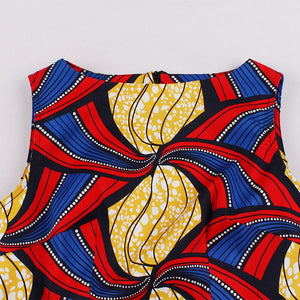 Women Sleeveless Retro Vintage Dress