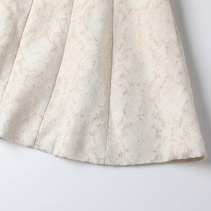 Women Runway Elegant Floral Boat Neck Slip Dress