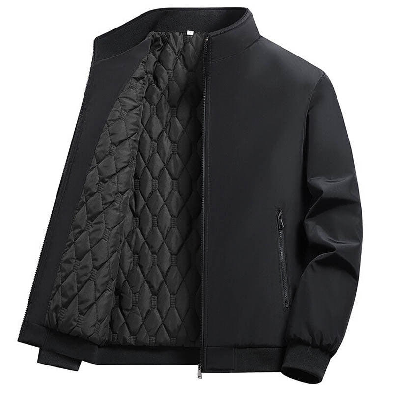 Men Winter Fleece Jackets Thicken Warm Varsity Coat