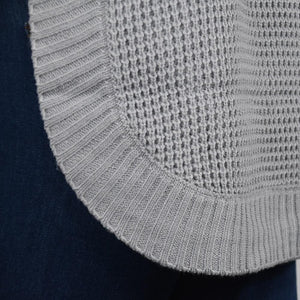 Women Turtleneck Pullover Long Clothing Irregularly Knitted Streetwear