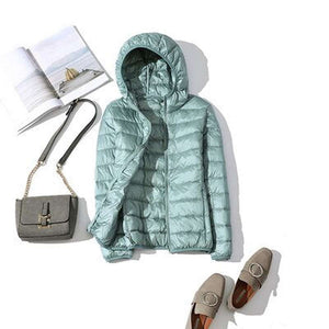 Women Ultra Light Hooded Jackets
