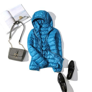 Women Ultra Light Hooded Jackets