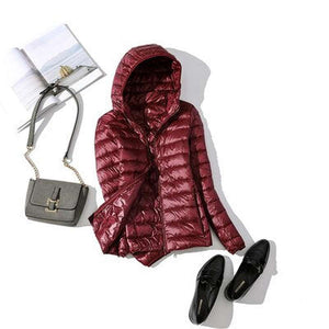 Women Ultra Light Hooded Jackets