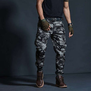 Men Casual Military Tactical Joggers Camouflage Cargo Pants